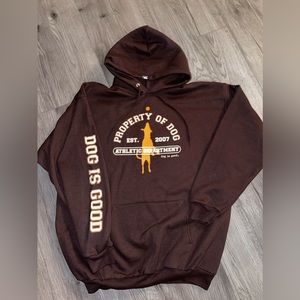 Dog is Good Mena Size XL “Property of Dog”‎ Hoodie